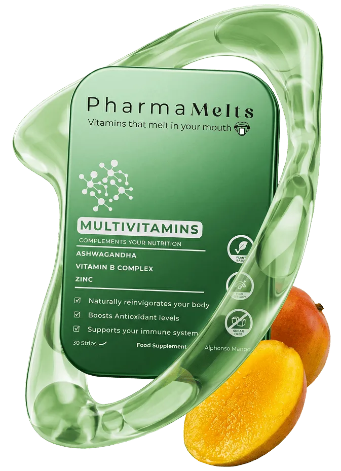 Multivitamins dissolvable strips by PharmaMelts – 30 oral vitamin strips
